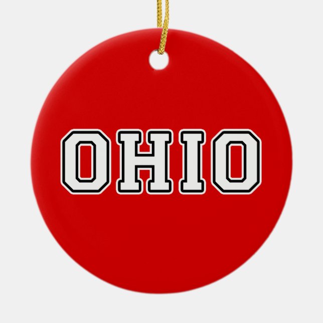Ohio Julgransprydnad Keramik (Framsidan)