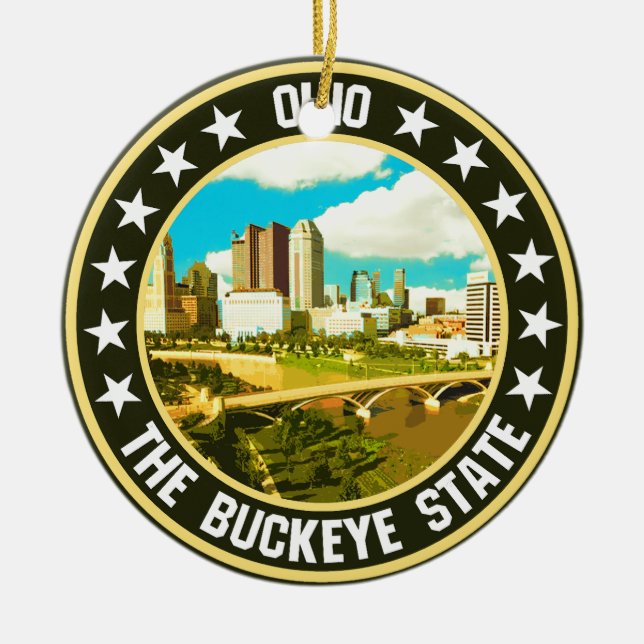 Ohio Julgransprydnad Keramik (Framsidan)
