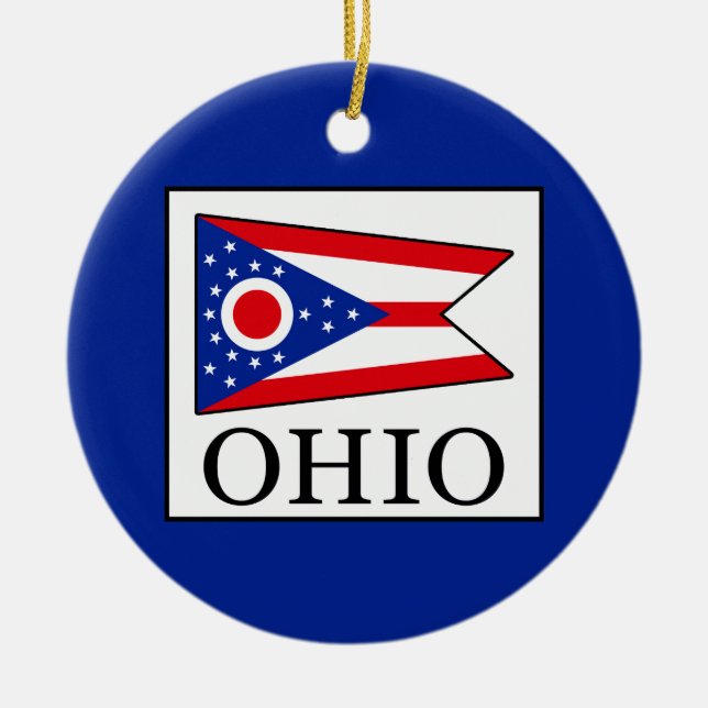 Ohio Julgransprydnad Keramik (Framsidan)