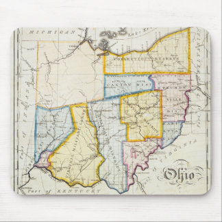 Ohio karta 1812 Mousepad Musmatta