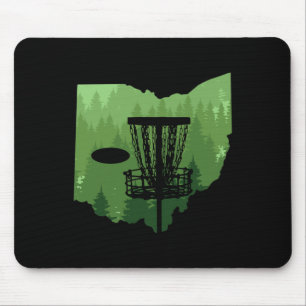 Ohio karta Disc Golf Spelare Frisbees Disc Golfera Musmatta