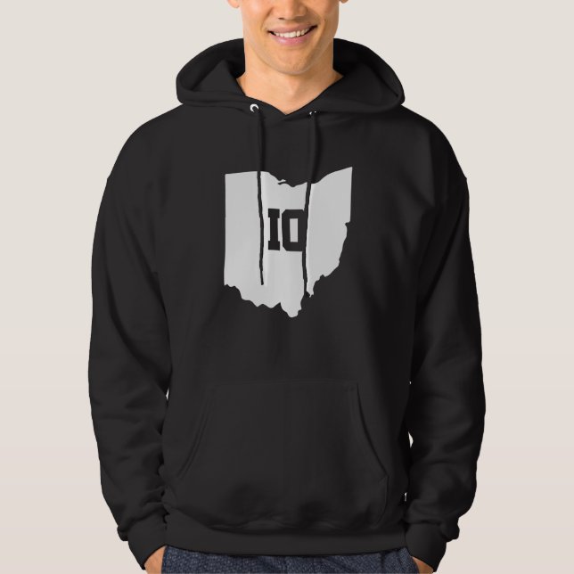 Ohio Karta Matching Couple America State Bröllop T Hoodie (Framsida)