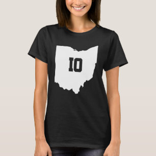 Ohio Karta Matching Couple America State Bröllop T Shirt