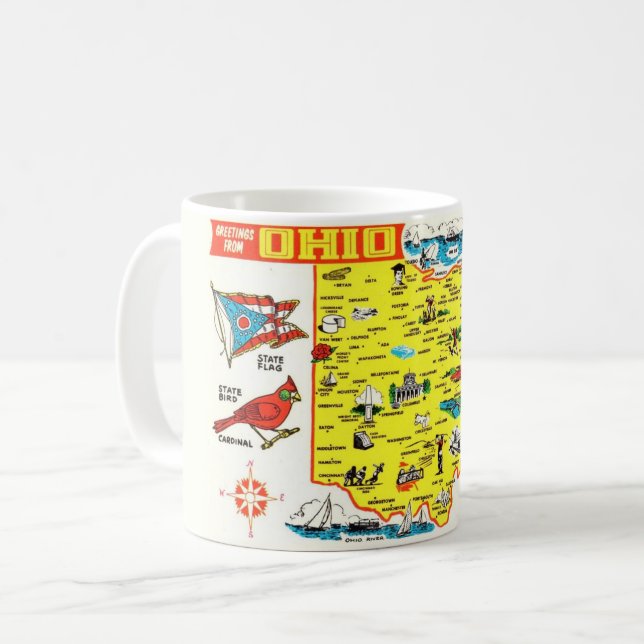Ohio Karta Mugg (Framsida vänster)