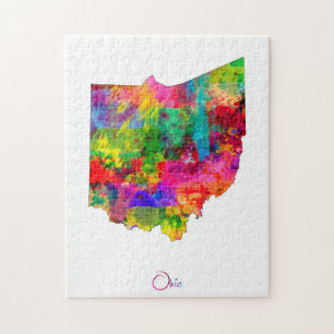 Ohio karta pussel
