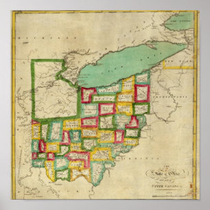 Ohio kartbok poster