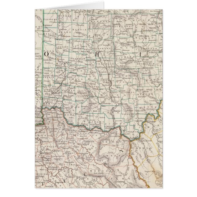 Ohio, Kentucky, Virginia Hälsningskort (Framsidan)