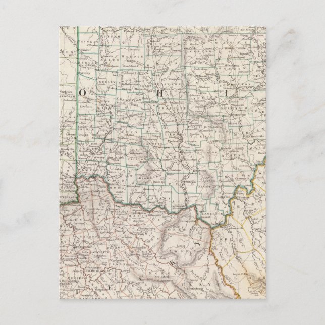 Ohio, Kentucky, Virginia Vykort (Framsida)