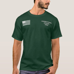 Ohio-korrektionsförrättare Thin Grått Line-Flag T Shirt