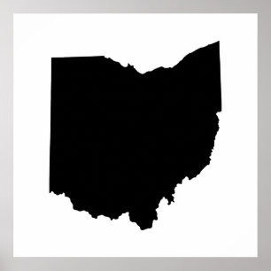 Ohio-lägesdisposition Poster