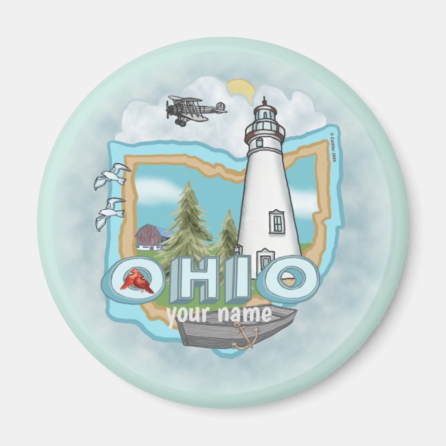 Ohio Lighthouse magnet (Framsidan)
