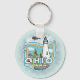 Ohio Lighthouse-nyckelkedja Nyckelring