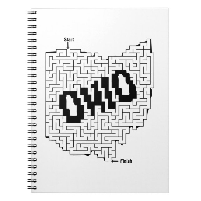 Ohio Maze Puzzle Anteckningsbok (Framsidan)