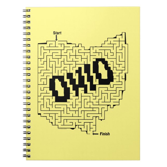 Ohio Maze Puzzle Anteckningsbok (Framsidan)
