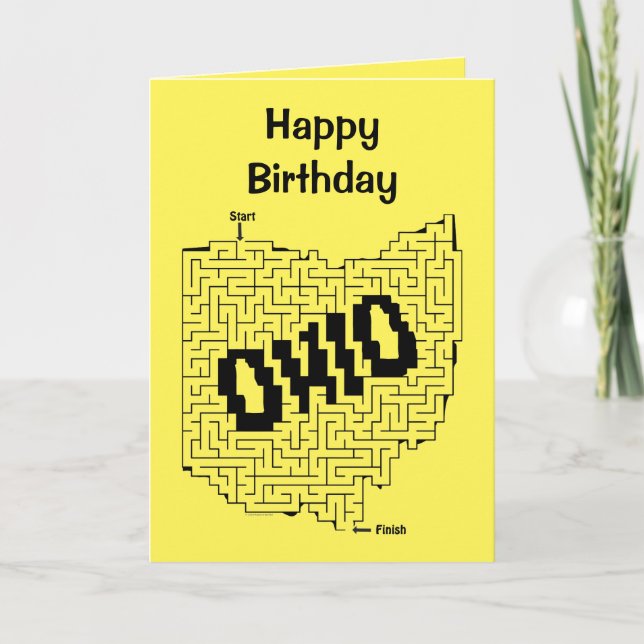 Ohio Maze Puzzle Kort (Framsida)