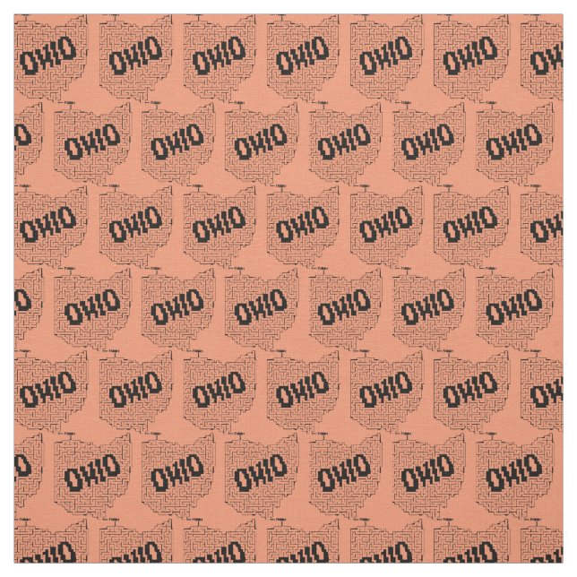 Ohio Maze Puzzle Tyg (Provkarta)