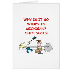 ohio michigan skämt hälsningskort