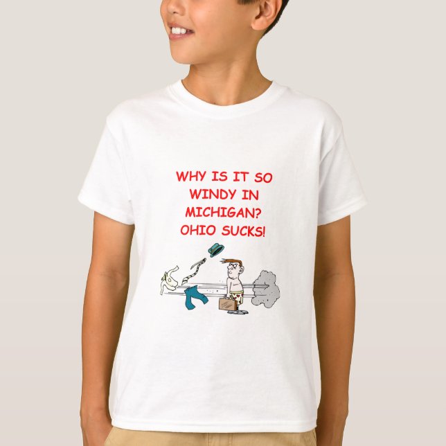 ohio michigan skämt tee shirt (Framsida)