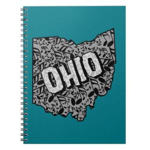 Ohio Musik noter Anteckningsbok