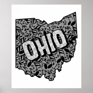 Ohio Musik noter Poster
