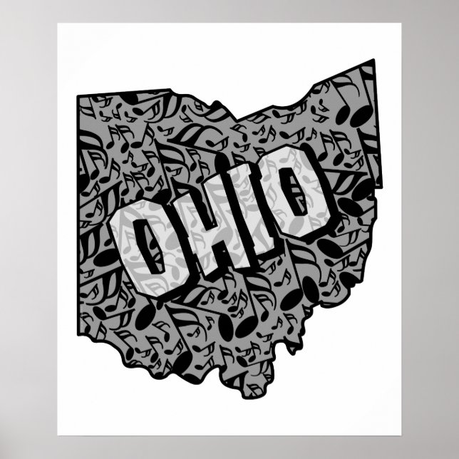 Ohio Musik noter Poster (Framsidan)