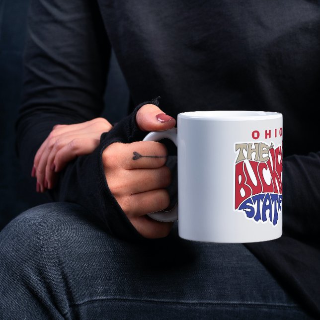 Ohio Nickname Ord Art Kaffemugg (Skapare uppladdad)