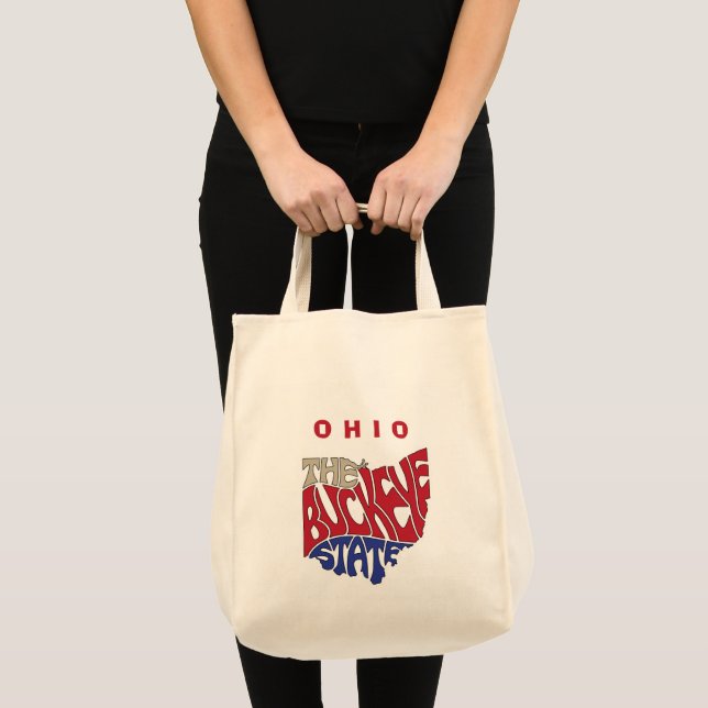 Ohio Nickname Ord Art Tygkasse (Framsida (produkt))