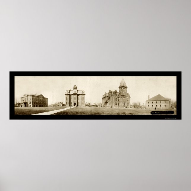 Ohio Northern Universiteten Ada Photo 1912 Poster (Framsidan)