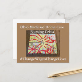 Ohio Nursing Crisis vycard Vykort