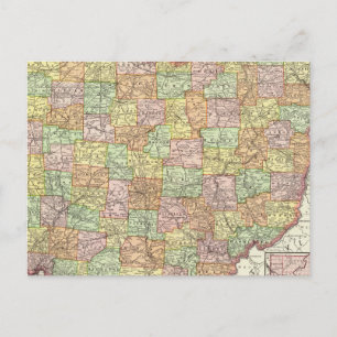 Ohio och Hamilton County Vykort