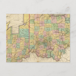 Ohio och Indiana Vykort