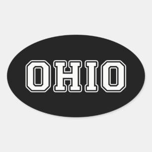 Ohio Ovalt Klistermärke