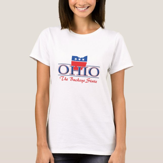 Ohio patriotisk T-tröja Tee Shirt (Framsida)