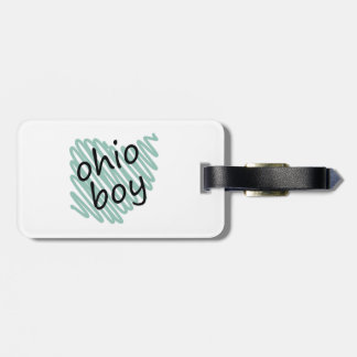Ohio pojke på barns teckning för Ohio karta Bagagebricka