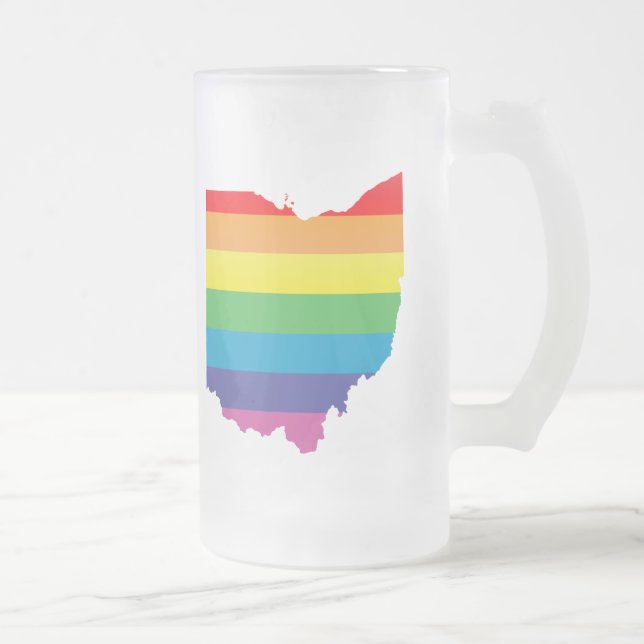 Ohio pride. frostat ölglas (Höger)