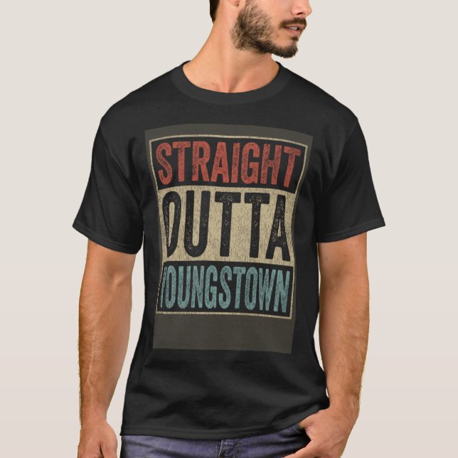 Ohio Rakare Outta Youngstown T Shirt (Framsida)