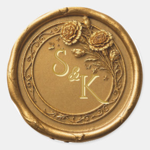 Ohio Red Carnation Vaxsigill Klistermärke