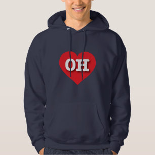 Ohio Red Heart - I kärlek OH Hoodie