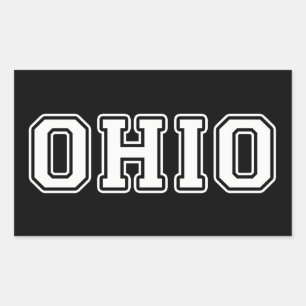Ohio Rektangulärt Klistermärke