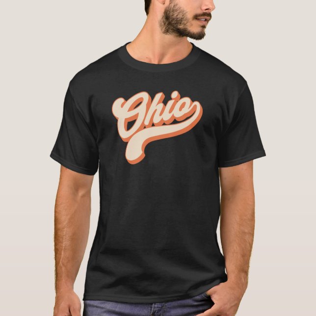 Ohio Retro T Shirt (Framsida)
