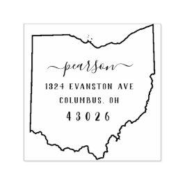 Ohio Returadress Frimärke Self-Inking Självfärgande Stämpel