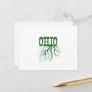 Ohio Rotad Grön Ohioan Träd Rötter Buckeye Vykort