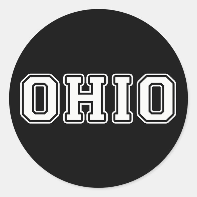 Ohio Runt Klistermärke (Framsida)