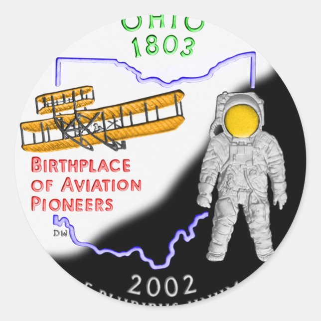 Ohio Runt Klistermärke (Framsida)