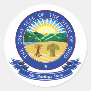 Ohio Seal Runt Klistermärke