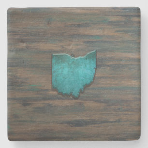 Ohio Shape Teal Stenunderlägg