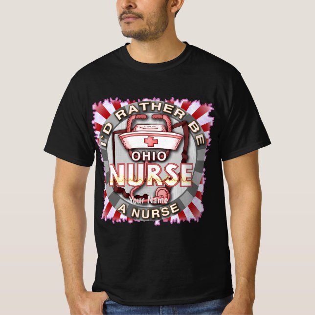 Ohio-sjuksköterska T Shirt (Framsida)