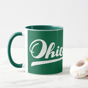 Ohio skrivar den gröna souvenir mugg