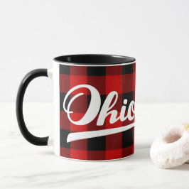Ohio skrivar den röda souvenir för mugg
