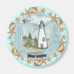 Ohio Snäckas Lighthouse-magnet Magnet